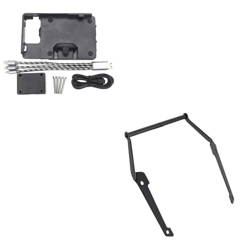 Für NC750D 2014-2020 Motorrad GPS Navigation Rahmen Handy Halterung Motorrad-GPS-Navigationshalterung(B and 12mm) von Ggwqoops