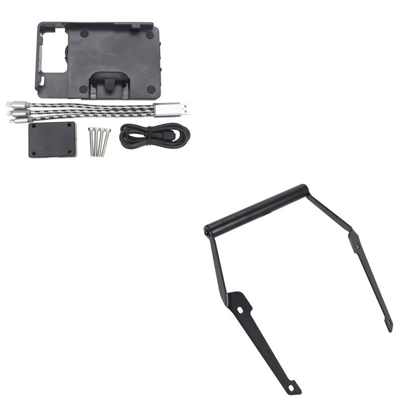 Für NC750D 2014-2020 Motorrad GPS Navigation Rahmen Handy Halterung Motorrad-GPS-Navigationshalterung(B and 22mm) von Ggwqoops