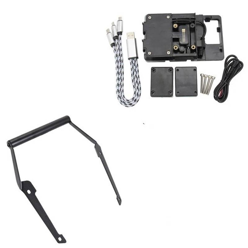 Für NC750D 2014-2020 Motorrad Vorne Telefon Ständer Halter Smartphone Telefon GPS Navigaton Platte Halterung Motorrad-GPS-Navigationshalterung(22mm B) von Ggwqoops