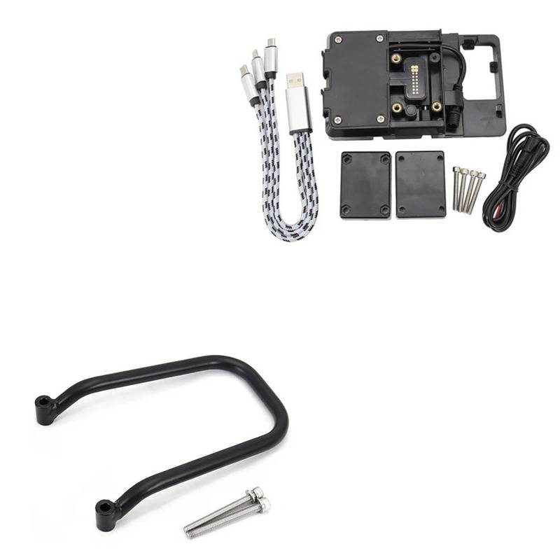 Für S1000XR 2020-2024 Motorrad Navigation BracketMobile Telefon GPS Platte Halterung Telefon Halter Motorrad-GPS-Navigationshalterung(BC) von Ggwqoops