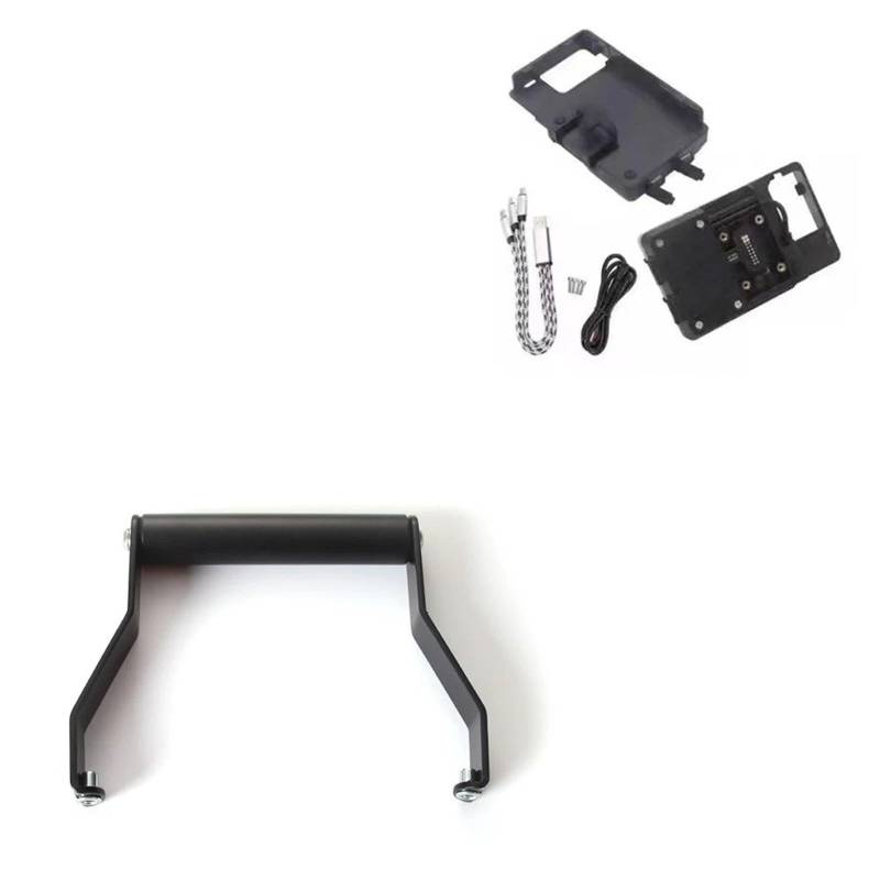 Für Tiger 660 2022-2023 Motorrad Zubehör GPS Navigation Mount Montage Halterung Adapter Halter Motorrad-GPS-Navigationshalterung(1 Set) von Ggwqoops