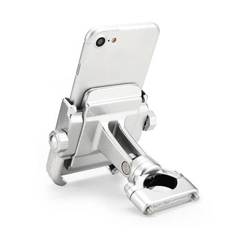 Für VFR1200X 2012-2017 Motorrad Windschutzscheibenhalterung Navigation Halterung GPS Smartphone Halter Motorrad-GPS-Navigationshalterung(Silver Phone Holder) von Ggwqoops