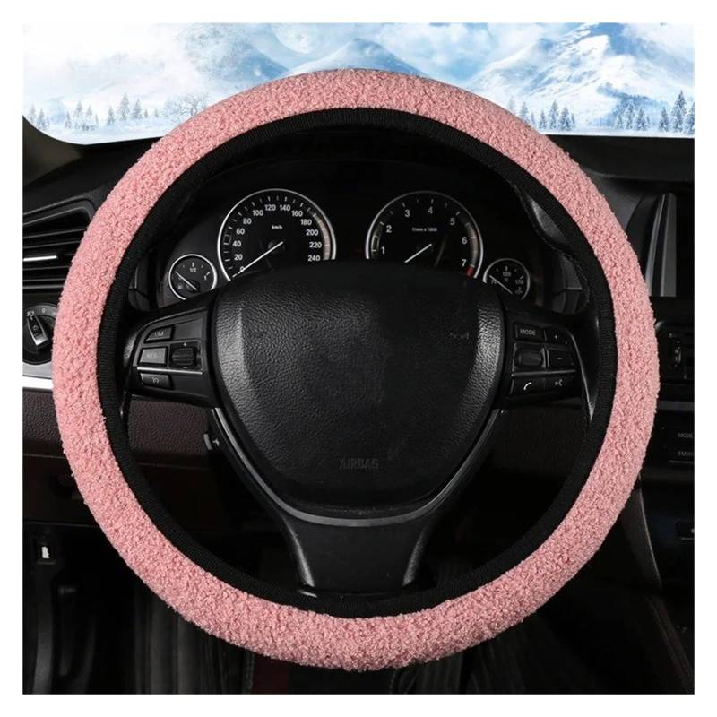 Lenkradabdeckung Auto-Lenkradabdeckung Ohne Innenring Geeignet Für Verschiedene Formen Von Lenkrädern Hält Warm Und rutschfest Auto Lenkradhüllen(Pink) von Ggwqoops