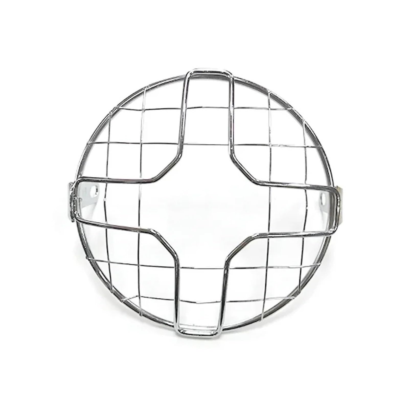 Motorrad-Scheinwerferabdeckung 7 "Motorrad-Scheinwerfergitter-Grillschutz, Frontlampengitter-Grillabdeckung Schutz Für Scheinwerferabdeckung Scheinwerfer Abdeckung(Silver B) von Ggwqoops
