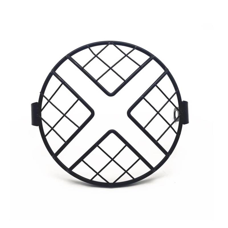 Motorrad-Scheinwerferabdeckung 7 Zoll Motorrad Universal Vintage Scheinwerfer Protector Retro Grill Licht Lampe Abdeckung Scheinwerfer Abdeckung(B) von Ggwqoops