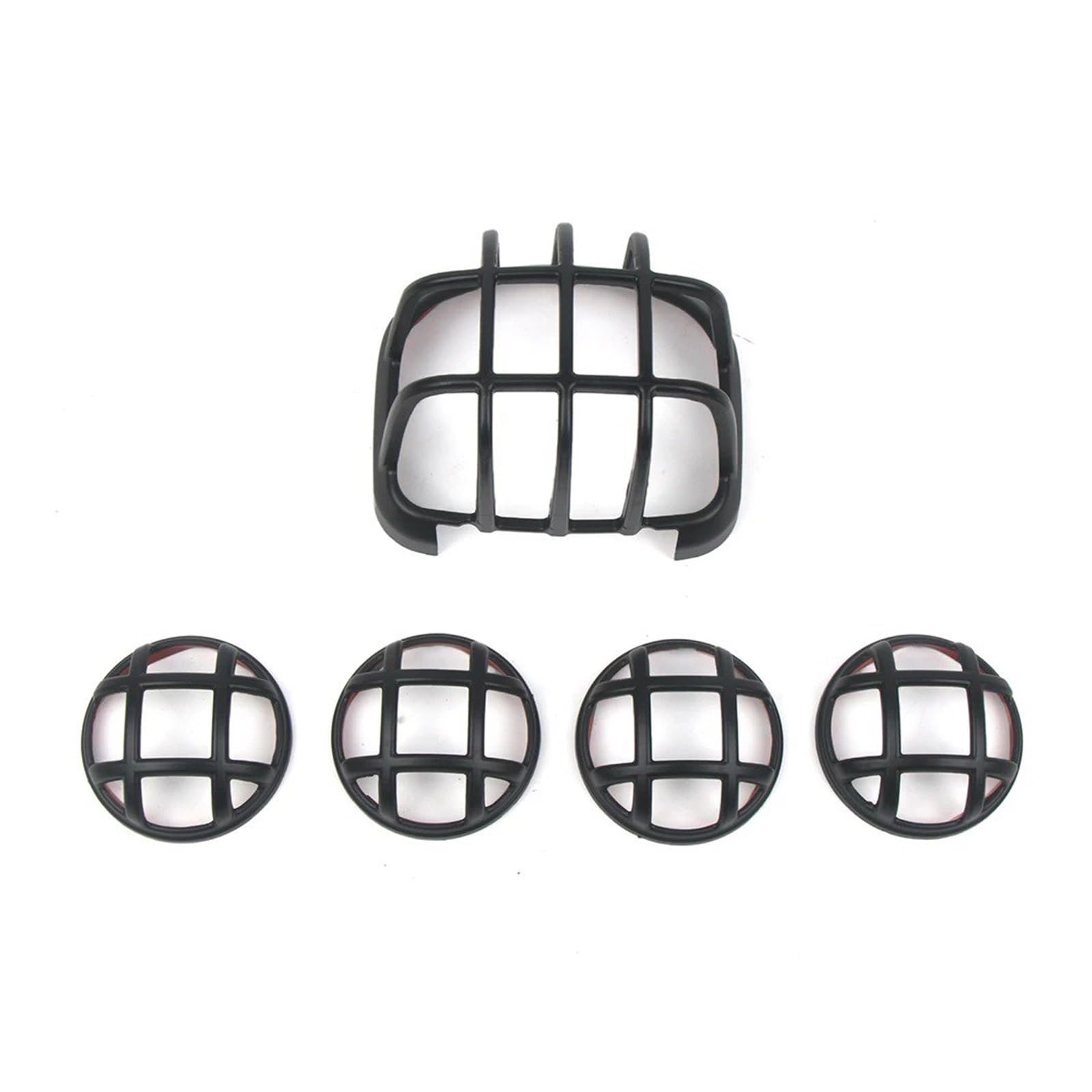 Motorrad-Scheinwerferabdeckung Für Cross Für Cub 110 Für CC110 Blinkerlampenschutz Motorrad Mattschwarz Scheinwerfer Blinker Rücklicht Grillabdeckung Scheinwerfer Abdeckung(B) von Ggwqoops