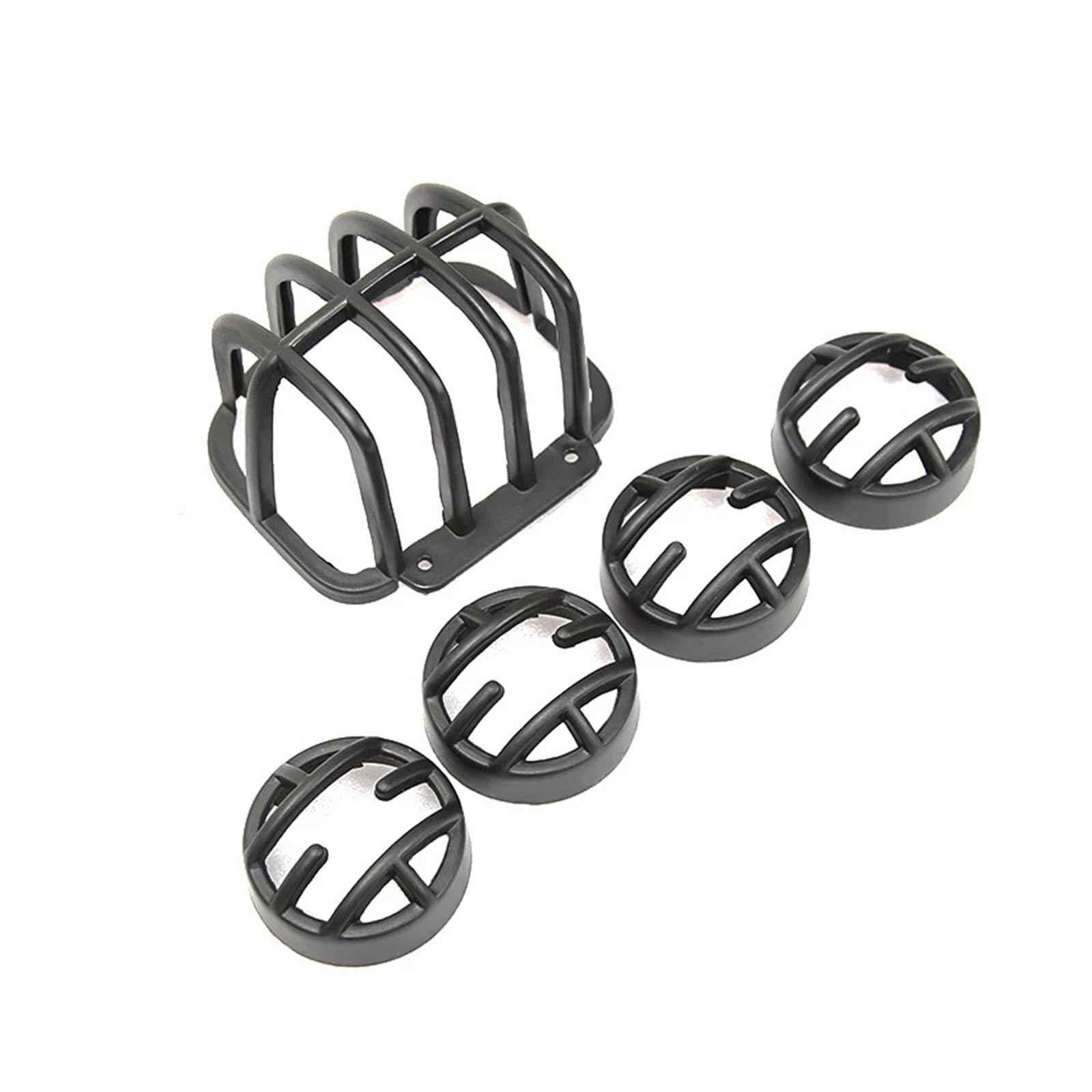 Motorrad-Scheinwerferabdeckung Für Cross Für Cub 110 Hinten Schwanz Licht Vorne Und Hinten Blinker Lampenschirm Schutzhülle Retro Modifizierte Teile Accesso Scheinwerfer Abdeckung(Five piece set) von Ggwqoops