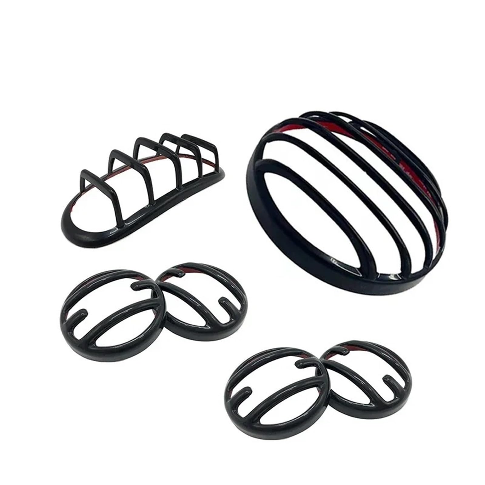 Motorrad-Scheinwerferabdeckung Für Rebel Für CMX 500 300 1100 Für ABS 2020-2023 Schwarz Scheinwerfer Blinker Rücklicht Grill Coverf Scheinwerfer Abdeckung(CMX500 1100 B) von Ggwqoops