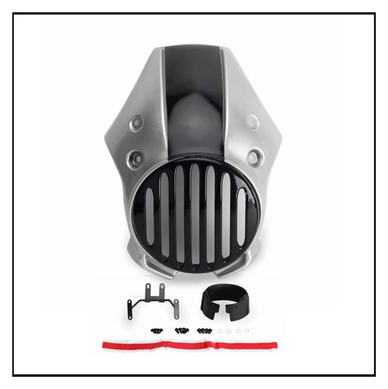 Motorrad-Scheinwerferabdeckung Für Rebel Für CMX 500 300 250 2017-2022 Motorrad Scheinwerfer Gugel Verkleidung Retro Front Grill Lichter Abdeckung Scheinwerfer Windschutzscheibe Scheinwerfer Abdeckung von Ggwqoops