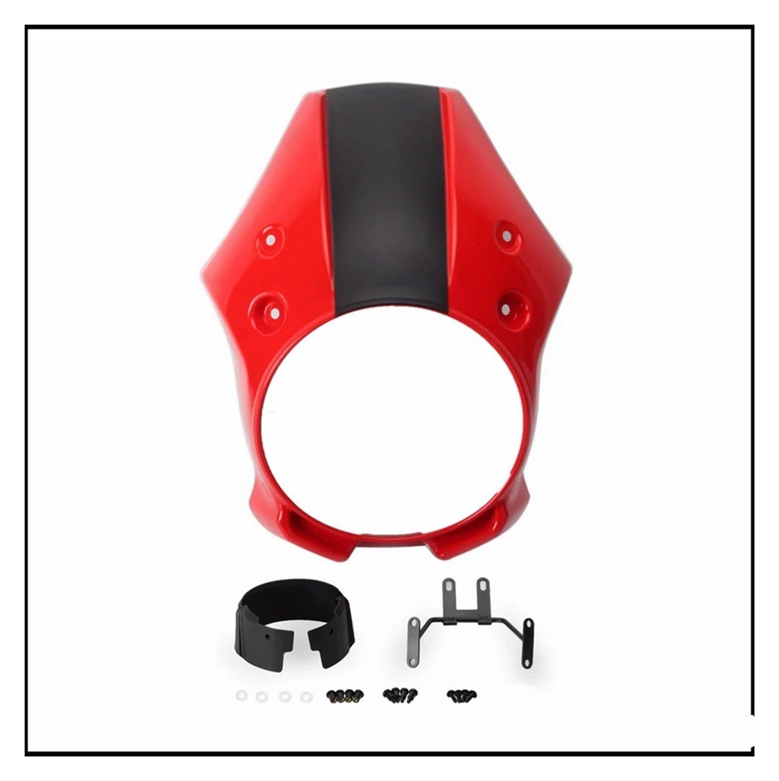 Motorrad-Scheinwerferabdeckung Für Rebel Für CMX 500 300 250 Retro Front Grill Lichter Abdeckung Scheinwerfer Windschutzscheibe Motorrad Scheinwerfer Gugel Verkleidung Scheinwerfer Abdeckung(Red Fairi Motorrad-Scheinwerferabdeckung Für Rebel Für CMX 500 300 250 Retro Front Grill Lichter Abdeckung Scheinwerfer Windschutzscheibe Motorrad Scheinwerfer Gugel Verkleidung Scheinwerfer Abdeckung(Red Fairi von Ggwqoops