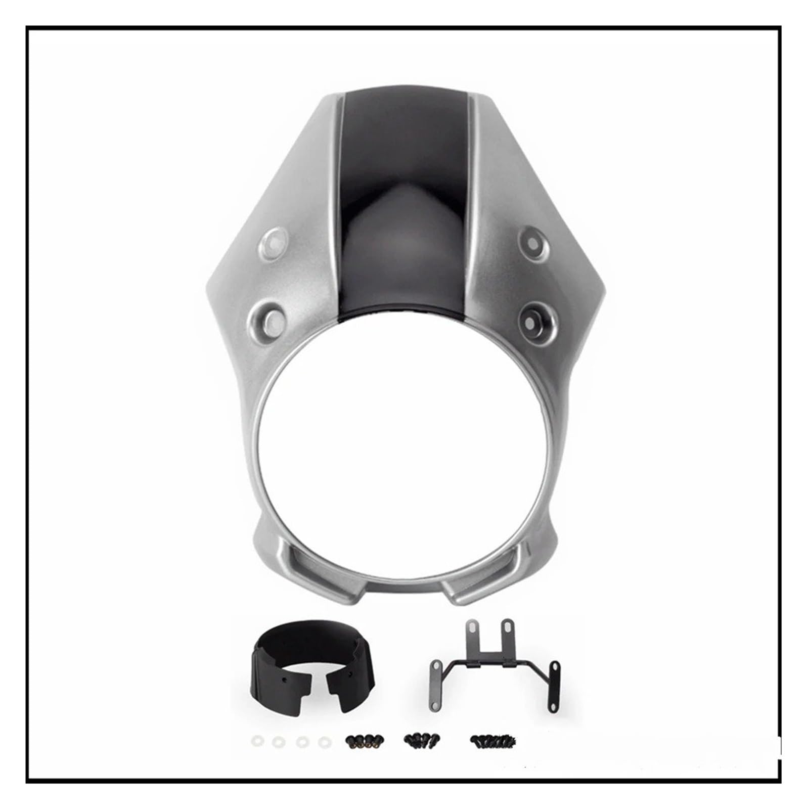 Motorrad-Scheinwerferabdeckung Für Rebel Für CMX 500 300 250 Retro Front Grill Lichter Abdeckung Scheinwerfer Windschutzscheibe Motorrad Scheinwerfer Gugel Verkleidung Scheinwerfer Abdeckung(Silver Fa Motorrad-Scheinwerferabdeckung Für Rebel Für CMX 500 300 250 Retro Front Grill Lichter Abdeckung Scheinwerfer Windschutzscheibe Motorrad Scheinwerfer Gugel Verkleidung Scheinwerfer Abdeckung(Silver Fa von Ggwqoops