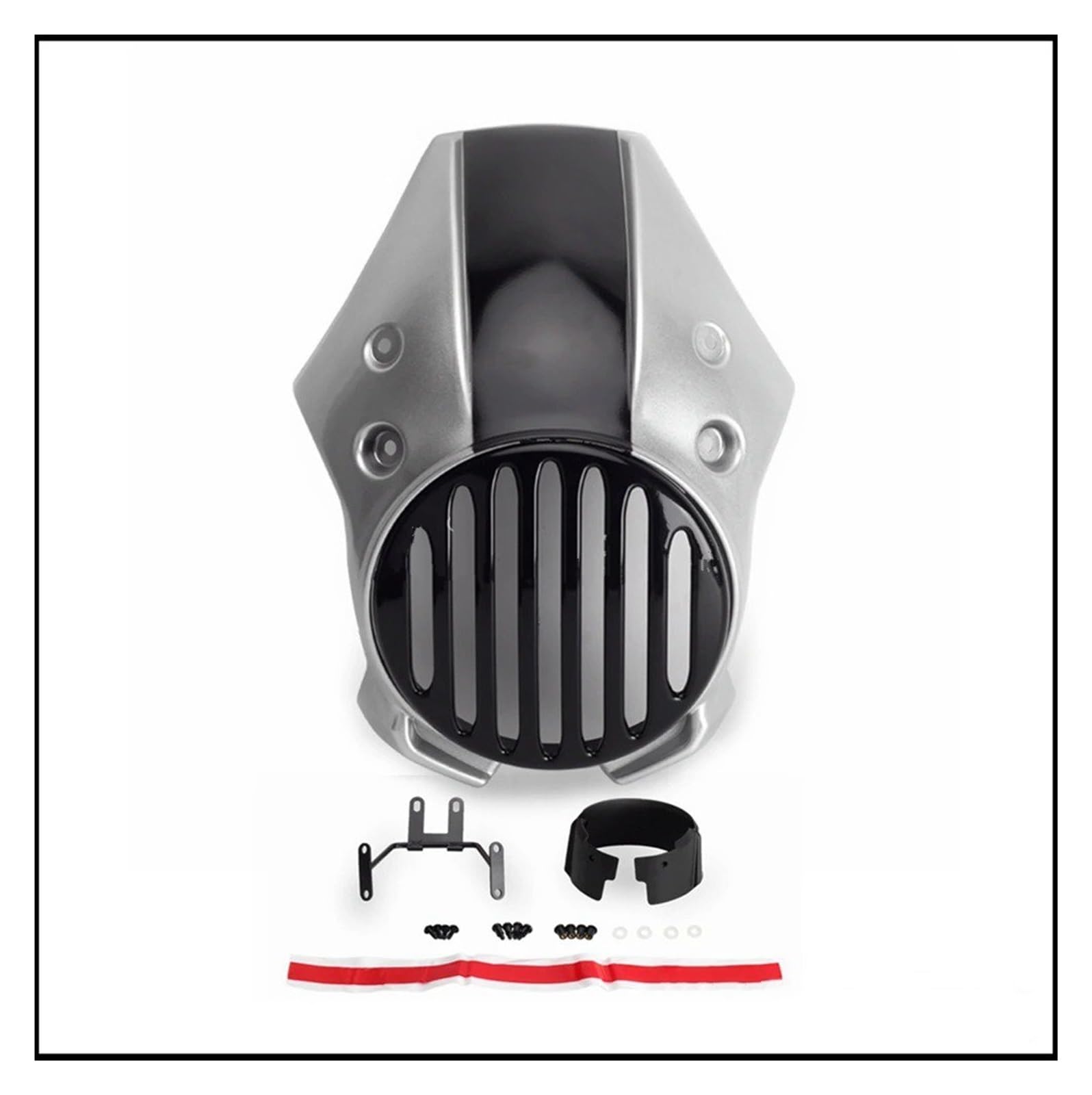Motorrad-Scheinwerferabdeckung Für Rebel Für CMX 500 300 250 Retro Front Grill Lichter Abdeckung Scheinwerfer Windschutzscheibe Motorrad Scheinwerfer Gugel Verkleidung Scheinwerfer Abdeckung(Silver Gr Motorrad-Scheinwerferabdeckung Für Rebel Für CMX 500 300 250 Retro Front Grill Lichter Abdeckung Scheinwerfer Windschutzscheibe Motorrad Scheinwerfer Gugel Verkleidung Scheinwerfer Abdeckung(Silver Gr von Ggwqoops