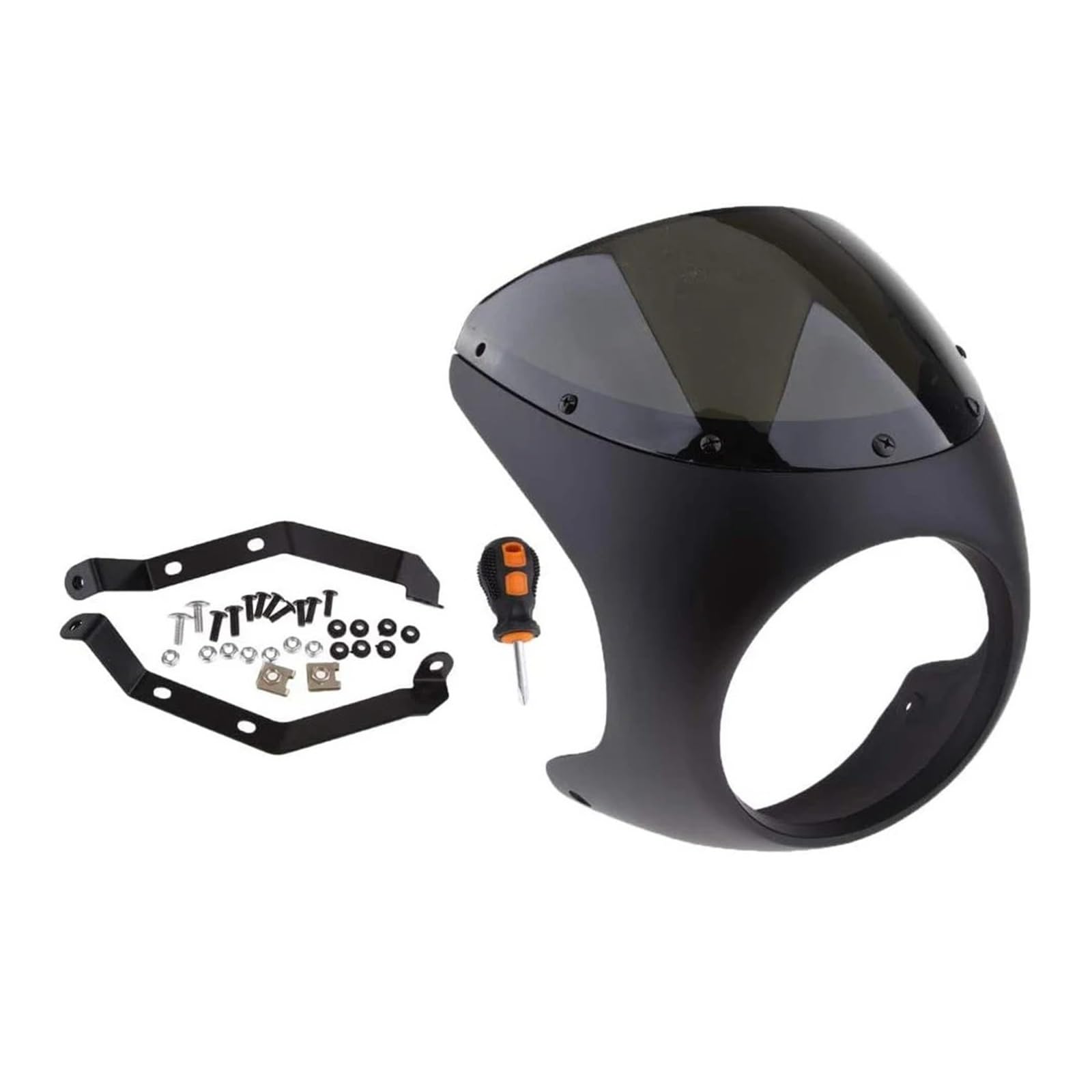 Motorrad-Scheinwerferabdeckung Motorrad 7" Scheinwerferverkleidungsschirm Retro Cafe Racer Style Universal Motorrad Scheinwerferverkleidungsabdeckung Scheinwerfer Abdeckung Motorrad-Scheinwerferabdeckung Motorrad 7" Scheinwerferverkleidungsschirm Retro Cafe Racer Style Universal Motorrad Scheinwerferverkleidungsabdeckung Scheinwerfer Abdeckung von Ggwqoops