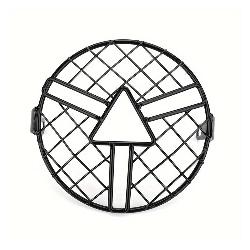 Motorrad-Scheinwerferabdeckung Motorrad Universal Schwarz Grill Scheinwerfer Protector Schutz Abdeckung Scheinwerfer Schutzhülle Scheinwerfer Abdeckung(Style 2) von Ggwqoops