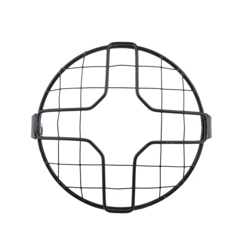 Motorrad-Scheinwerferabdeckung Motorrad Universal Vintage Scheinwerferschutz Retro Grill Licht Lampenabdeckung Scheinwerfer Abdeckung(F) von Ggwqoops