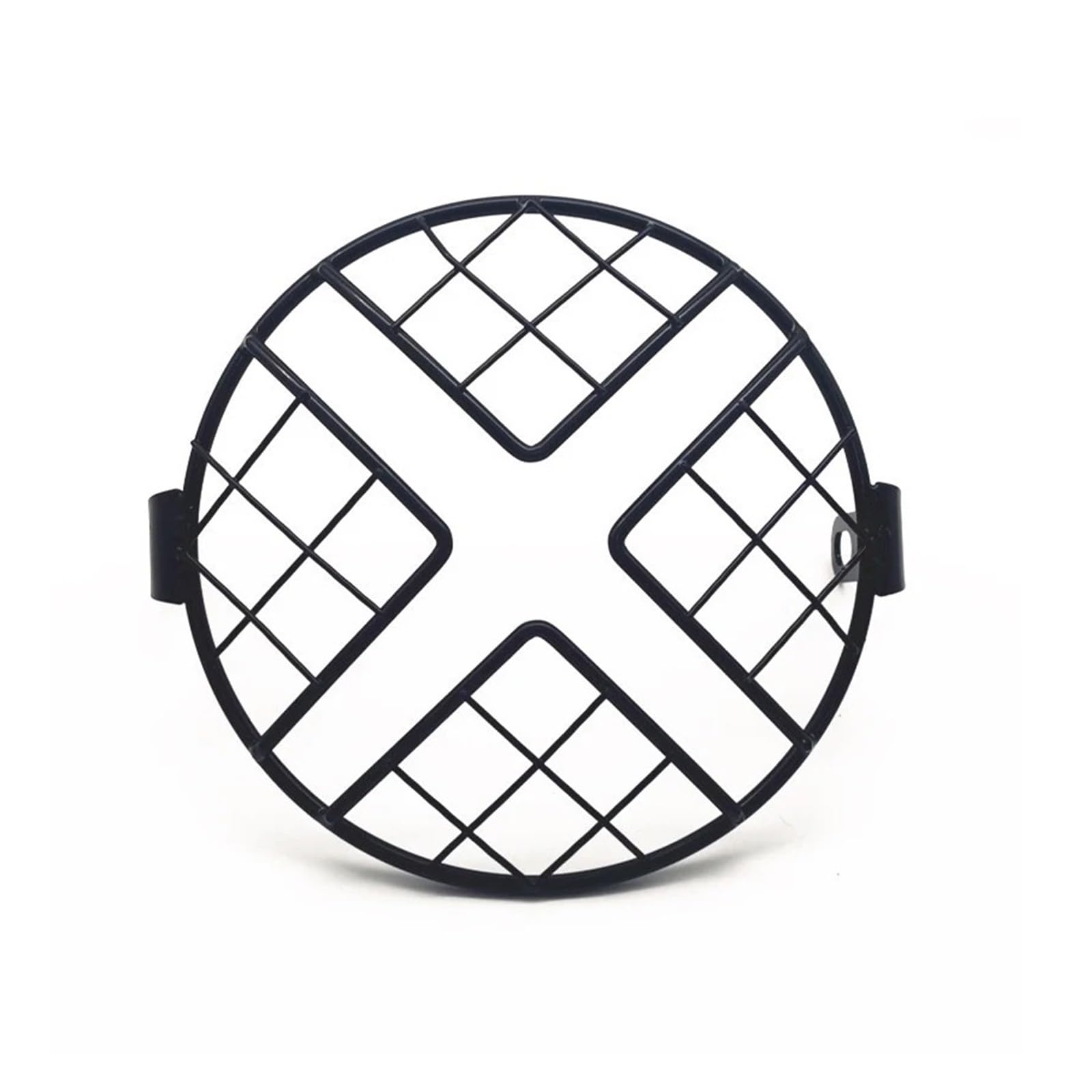 Motorrad-Scheinwerferabdeckung Universal Motorrad Scheinwerfer Schutzfolie 6,5 Zoll Motorrad Licht Lampe Metallabdeckung Mesh Grill Maske Scheinwerfer Abdeckung(Style 1) von Ggwqoops