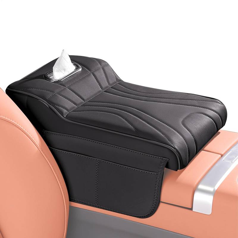 Ghjkldha Center Console, Auto Armrest Protector Pad, Console Cushion, Multifunctional Design, 13.78x8.27x3.74 Inches, Portable Compact Versatile Ideal for Most Vehicles von Ghjkldha