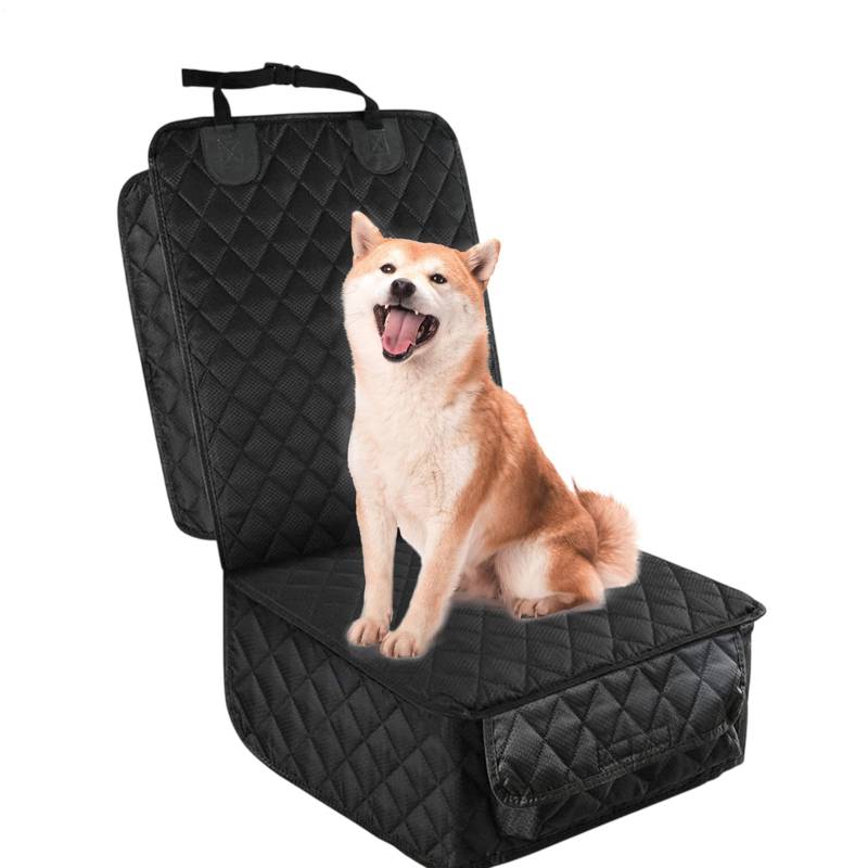 Ghjkldha Dog Car Seats Covers, Waterproof Car Pet Front Seat Cover, Easy to Clean Full Protection Pad, Breathable and Detachable Mat, for Truck, Sedan, Leather or Fabric Chair Use von Ghjkldha