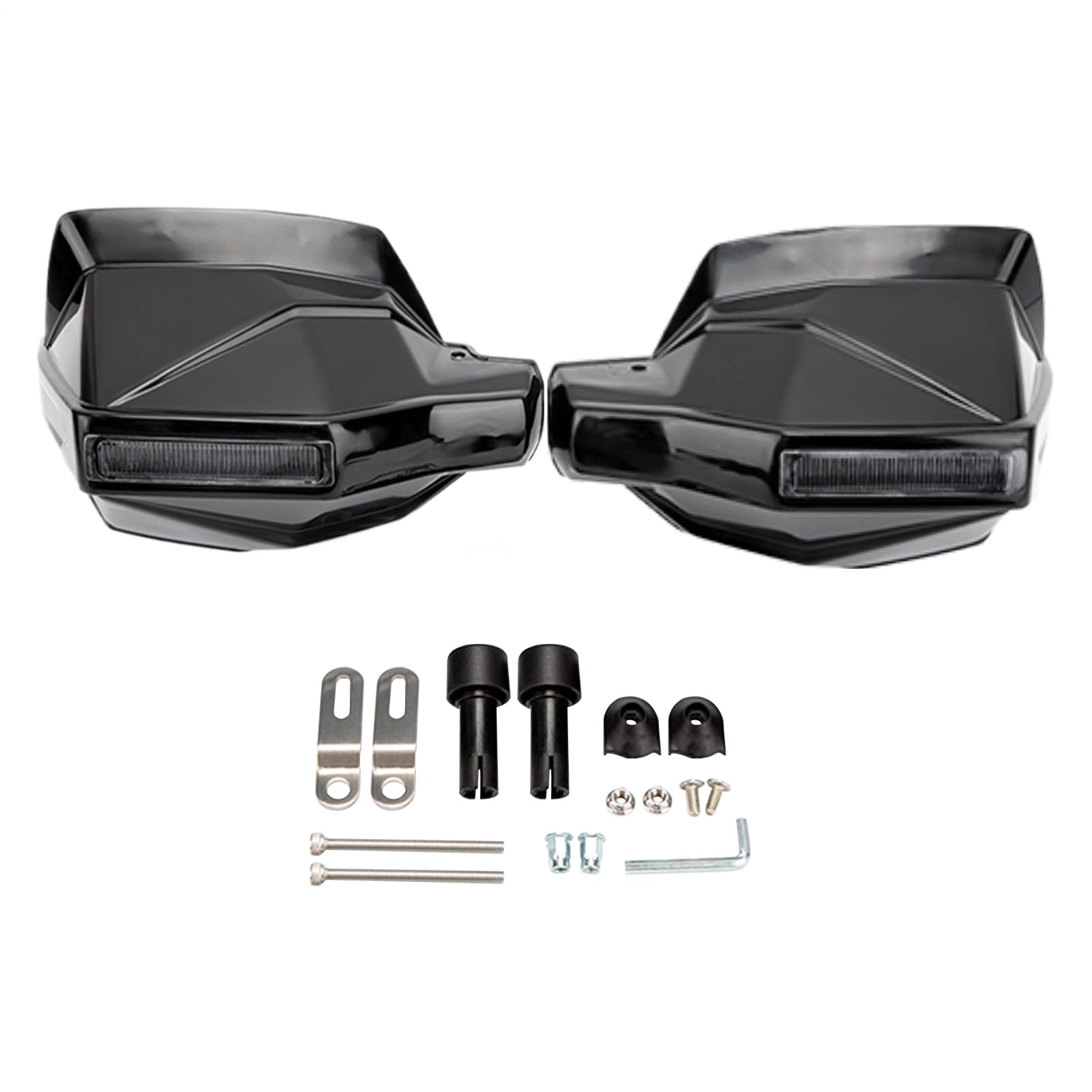 Motorcycle Handguards, Motorcycle Hand Wind Protector, Handlebar Windshield Cover Waterproof for ATV, Street Riding, All-Weather Protection, Shield in Brown Black Options von Ghjkldha