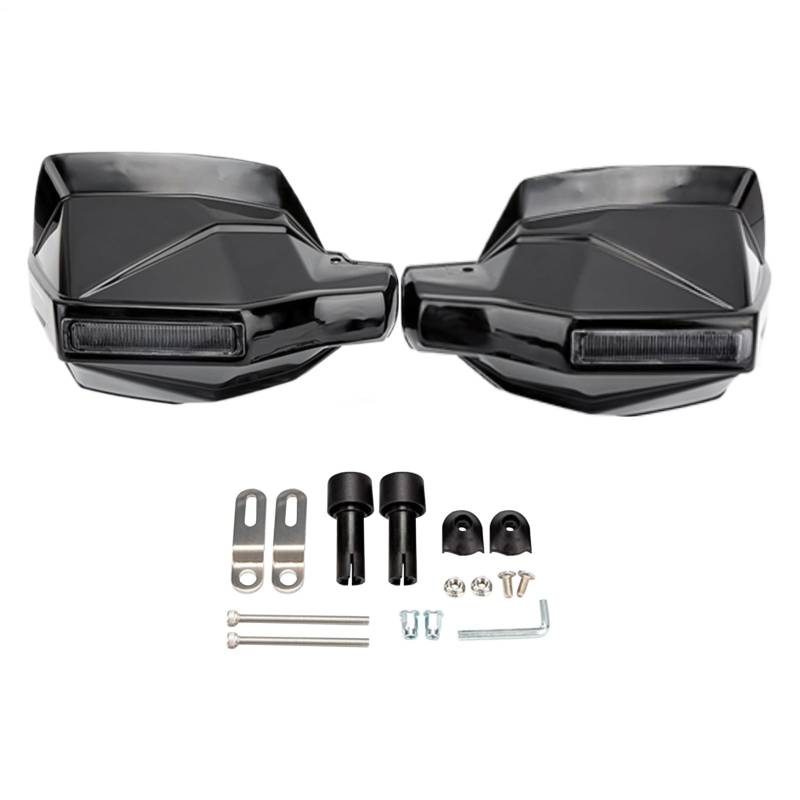 Motorcycle Handguards, Motorcycle Hand Wind Protector, Handlebar Windshield Cover Waterproof for ATV, Street Riding, All-Weather Protection, Shield in Brown Black Options von Ghjkldha