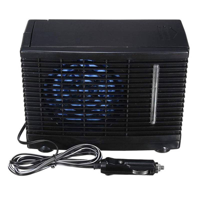 Tragbare Klimaanlage Autos, Universelle Tragbare Mini-Auto-Klimaanlage, 24 V, Kühlanlage, Wasserverdunstungsluftventilator Auto, LKW, Zuhause (Schwarz) von Ghzste