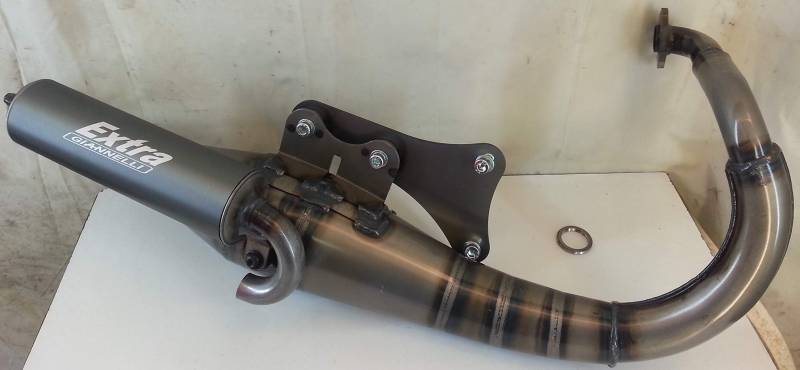 Auspuff Giannelli Extras Modell Extra - kompatibel mit Peugeot Eliseo 50 '99-11 Typ G1A // Road 50 '99-11 // Trekker 50 '99-11 Typ S1A // Vivacity 50 '99-11 - Cod. 31648PE von Giannelli