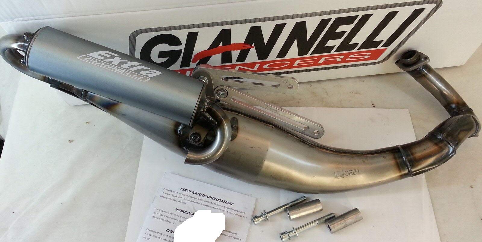 GIANNELLI EXTRA V2 PIAGGIO MC2 95/01 - NRG 96/01 - GILERA STALKER 97/01 EEC E13 W/ALUMINIUM SILENCER GIANNELLI EXTRA V2 PIAGGIO MC2 95/01 - NRG 96/01 - GILERA STALKER 97/01 EEC E13 W/ALUMINIUM SILENCER von Giannelli