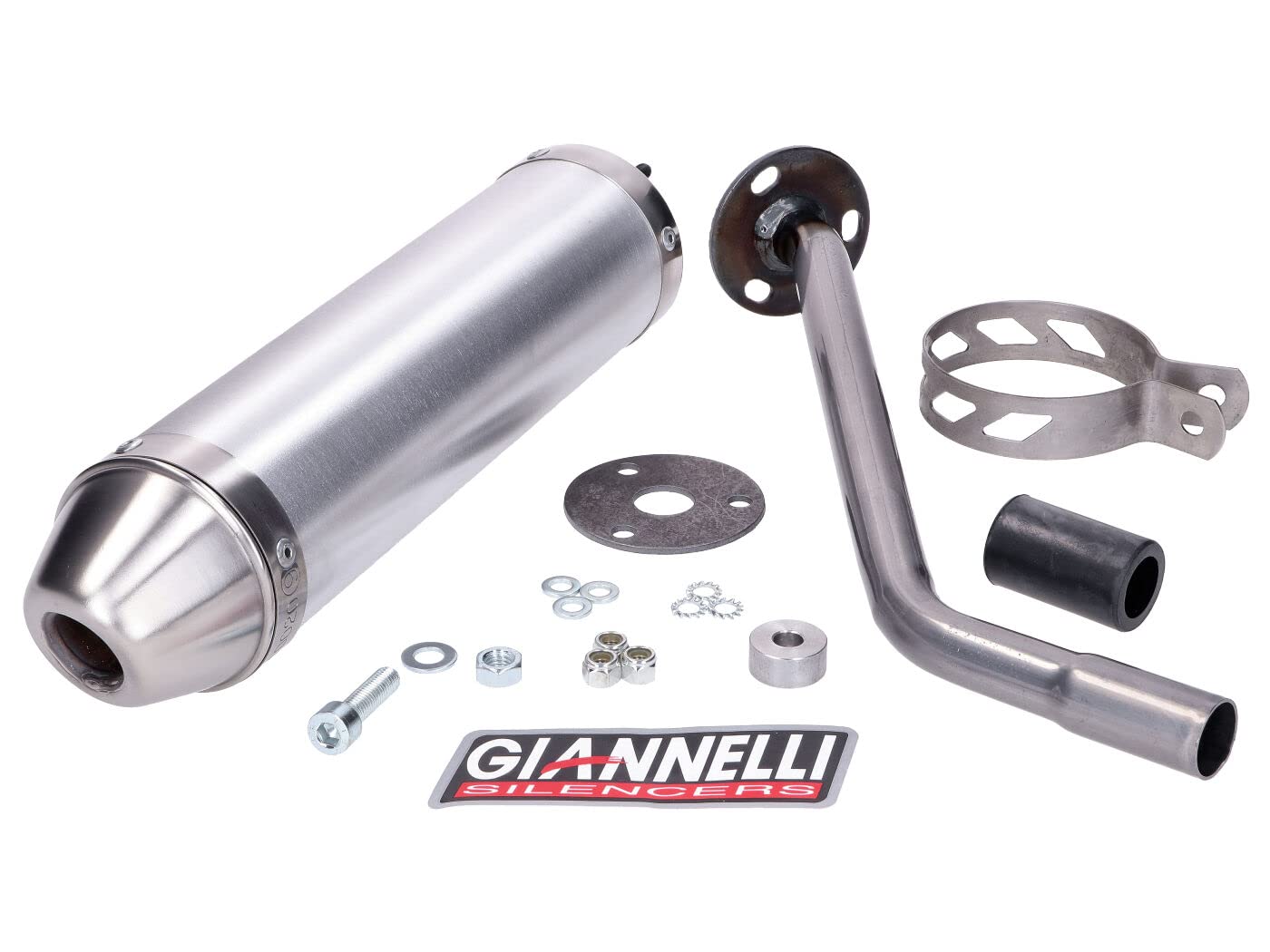 GIANNELLI BETA RR 50 MOTARD'12 / RR 50 ENDURO'12 / RR ENDURO 50 FACTORY '15/16 HOMOLOGATED ALUMINIUM SILENCER, Ohne GIANNELLI BETA RR 50 MOTARD'12 / RR 50 ENDURO'12 / RR ENDURO 50 FACTORY '15/16 HOMOLOGATED ALUMINIUM SILENCER, Ohne von Giannelli