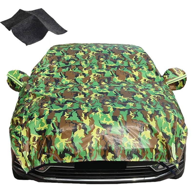 Hail Protector Car Cover, 2025 Upgraded Car Blanket for Hail, Waterproof All Weather, Outdoor Sun Rain Dust Protection, with Reflective Strips for Sedan/SUV/Mpv/Hatchback (Camouflage,MPV) von Gienslru