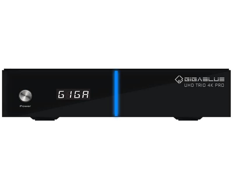 GigaBlue UHD Trio 4K PRO - Combo Tuner, W-LAN 1200Mbps, 1 x DVB-S2X Tuner, 1 x DVB-C/T2 Tuner, schwarz von GigaBlue