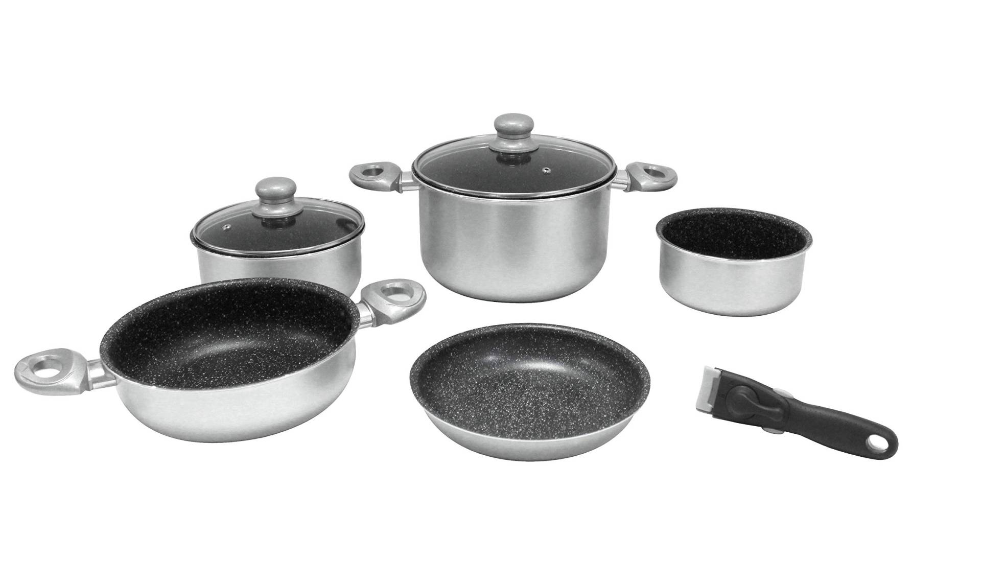 Gimex Kochtopfset 8-tlg. Alu silber Gimex Kochtopfset 8-tlg. Alu silber von Gimex