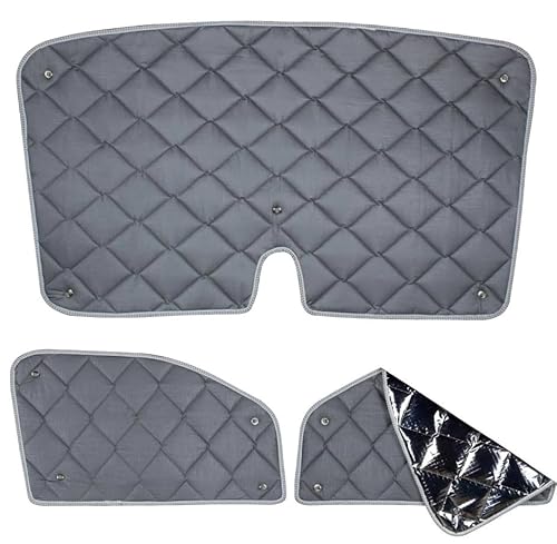 GipsyCamper Thermomatten für Renault Kangoo 2008 bis 2021 | Isoliermatten mit Thermoflex-Material | Sichtschutz | Premiumqualität Grau | Made in Germany von GipsyCamper