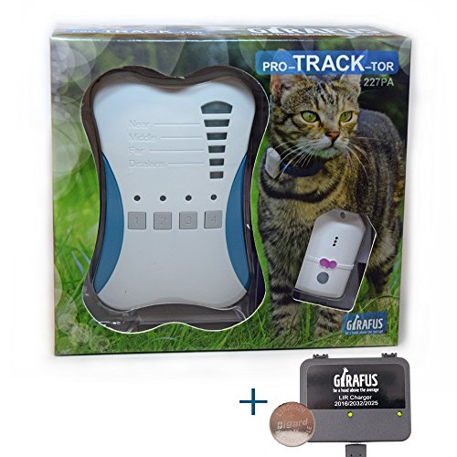 Girafus® Pro-Track-tor Haustier Hund Katze Kleintier Finder Sucher Ortung + Ladegerät , Anzahl Tag-Module:1 Tag-Modul von GIRAFUS be ahead above the average