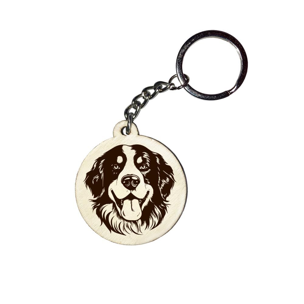 Girahlutions Holz Schlüsselanhänger Hundemarke Rund Ø 35mm Hunderasse Gravur Ihr Hund mit Name Wunschname Personalisiert Berner Sennenhund Girahlutions Holz Schlüsselanhänger Hundemarke Rund Ø 35mm Hunderasse Gravur Ihr Hund mit Name Wunschname Personalisiert Berner Sennenhund von Girahlutions