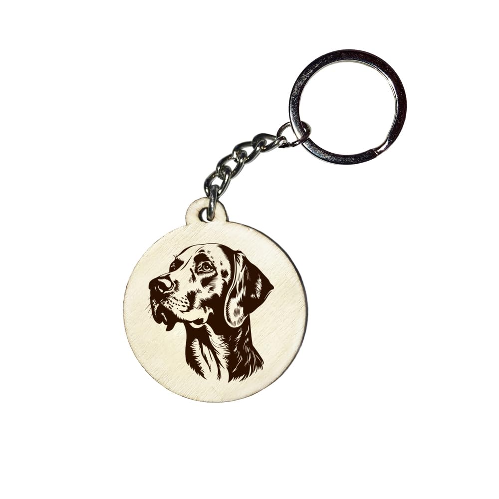 Girahlutions Holz Schlüsselanhänger Hundemarke Rund Ø 35mm Hunderasse Gravur Ihr Hund mit Name Wunschname Personalisiert Deutsch Kurzhaar Girahlutions Holz Schlüsselanhänger Hundemarke Rund Ø 35mm Hunderasse Gravur Ihr Hund mit Name Wunschname Personalisiert Deutsch Kurzhaar von Girahlutions