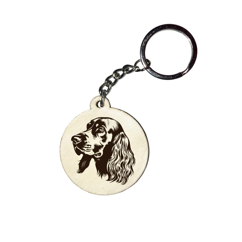 Holz Schlüsselanhänger Hundemarke Rund Ø 35mm Hunderasse Gravur Ihr Hund mit Name Wunschname Personalisiert Irish Setter Holz Schlüsselanhänger Hundemarke Rund Ø 35mm Hunderasse Gravur Ihr Hund mit Name Wunschname Personalisiert Irish Setter von Girahlutions