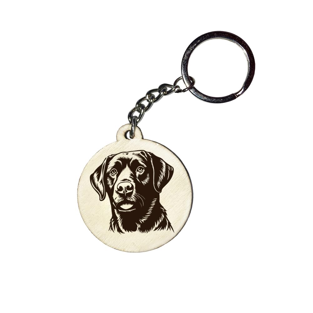 Holz Schlüsselanhänger Hundemarke Rund Ø 35mm Hunderasse Gravur Ihr Hund mit Name Wunschname Personalisiert Labrador Holz Schlüsselanhänger Hundemarke Rund Ø 35mm Hunderasse Gravur Ihr Hund mit Name Wunschname Personalisiert Labrador von Girahlutions