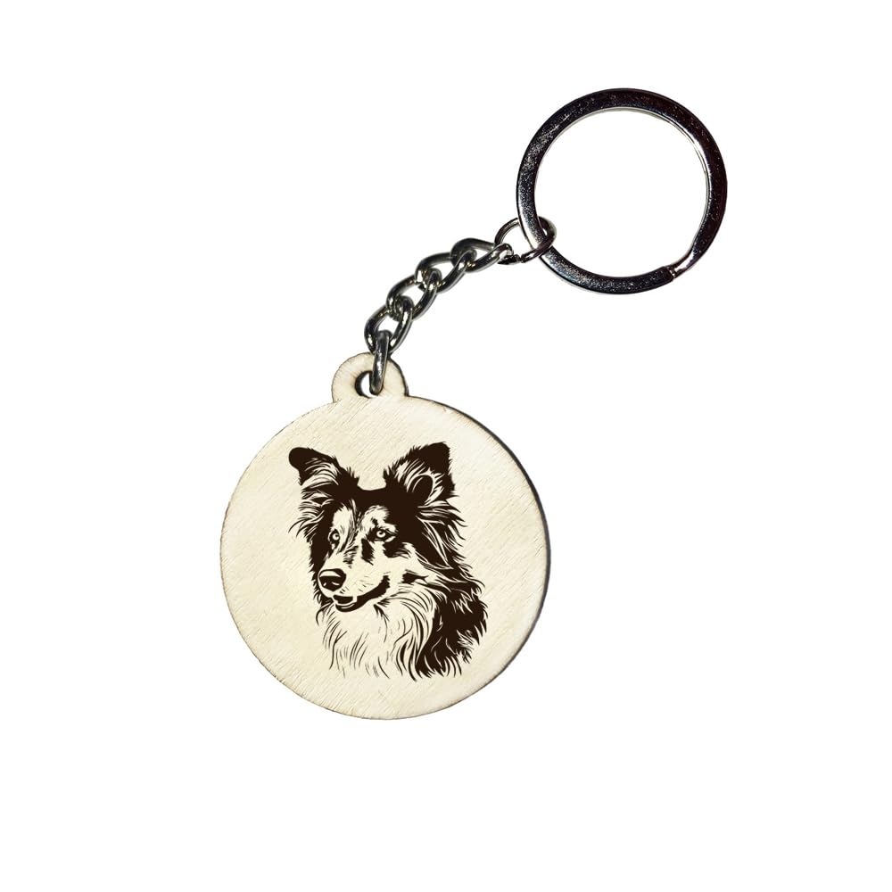 Holz Schlüsselanhänger Hundemarke Rund Ø 35mm Hunderasse Gravur Ihr Hund mit Name Wunschname Personalisiert Sheltie Holz Schlüsselanhänger Hundemarke Rund Ø 35mm Hunderasse Gravur Ihr Hund mit Name Wunschname Personalisiert Sheltie von Girahlutions