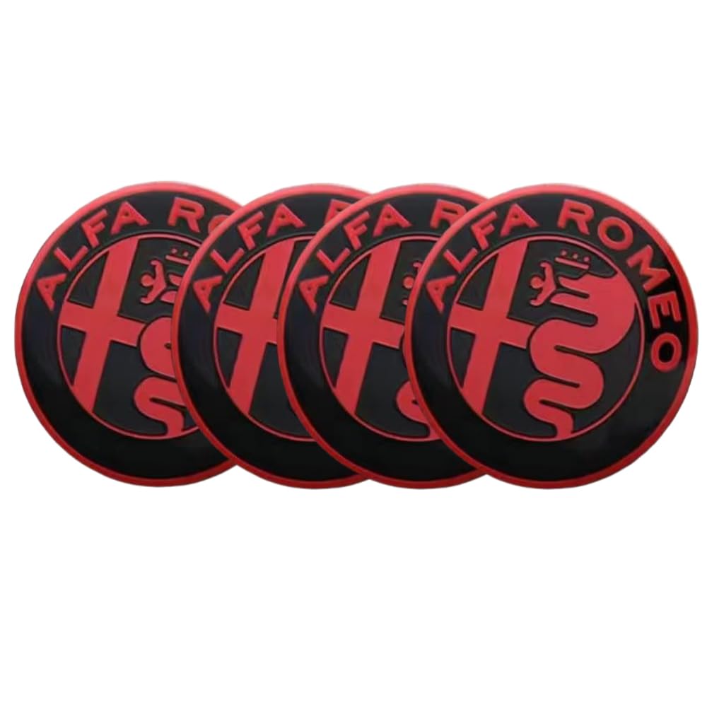 4 Stück Auto Nabendeckel Aufkleber, für Alfa Romeo Series Mito Giulietta 159 Giulia 56MM Wasserdicht staubdicht Nabenkappen Abzeichen Felgen Auto Radnabenkappen,E 4 Stück Auto Nabendeckel Aufkleber, für Alfa Romeo Series Mito Giulietta 159 Giulia 56MM Wasserdicht staubdicht Nabenkappen Abzeichen Felgen Auto Radnabenkappen,E von Gisltv