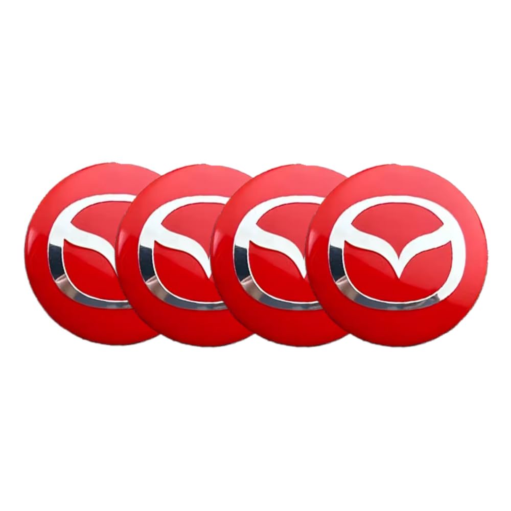 4 Stück Auto Nabendeckel Aufkleber, für Mazda 6 Mazda 3 Mazda 5 CX30 65MM Wasserdicht staubdicht Nabenkappen Abzeichen Felgen Auto Radnabenkappen,C 4 Stück Auto Nabendeckel Aufkleber, für Mazda 6 Mazda 3 Mazda 5 CX30 65MM Wasserdicht staubdicht Nabenkappen Abzeichen Felgen Auto Radnabenkappen,C von Gisltv