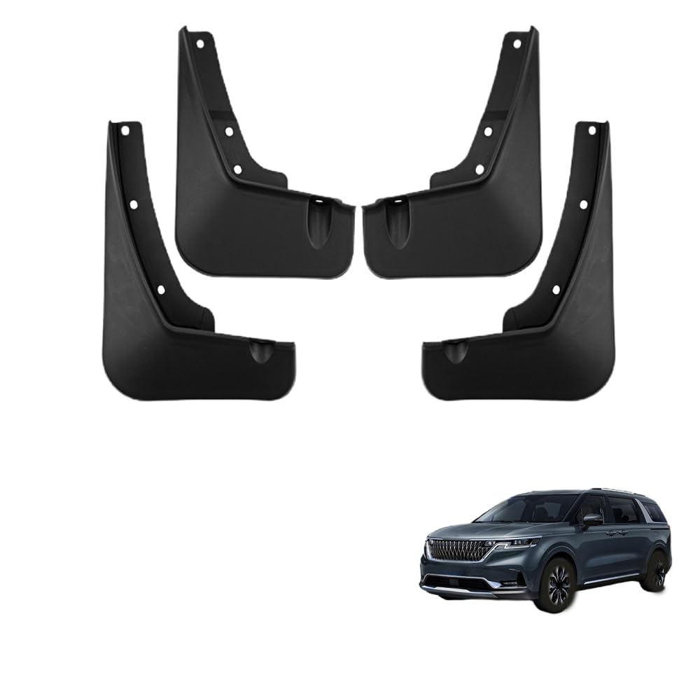 4Pcs Auto Schmutzfänger, für Kia Carnival Without Pedals 2021-2024 Spritzwasser wasserdicht Kotflügel Karosserie Styling Zubehör,A 4Pcs Auto Schmutzfänger, für Kia Carnival Without Pedals 2021-2024 Spritzwasser wasserdicht Kotflügel Karosserie Styling Zubehör,A von Gisltv