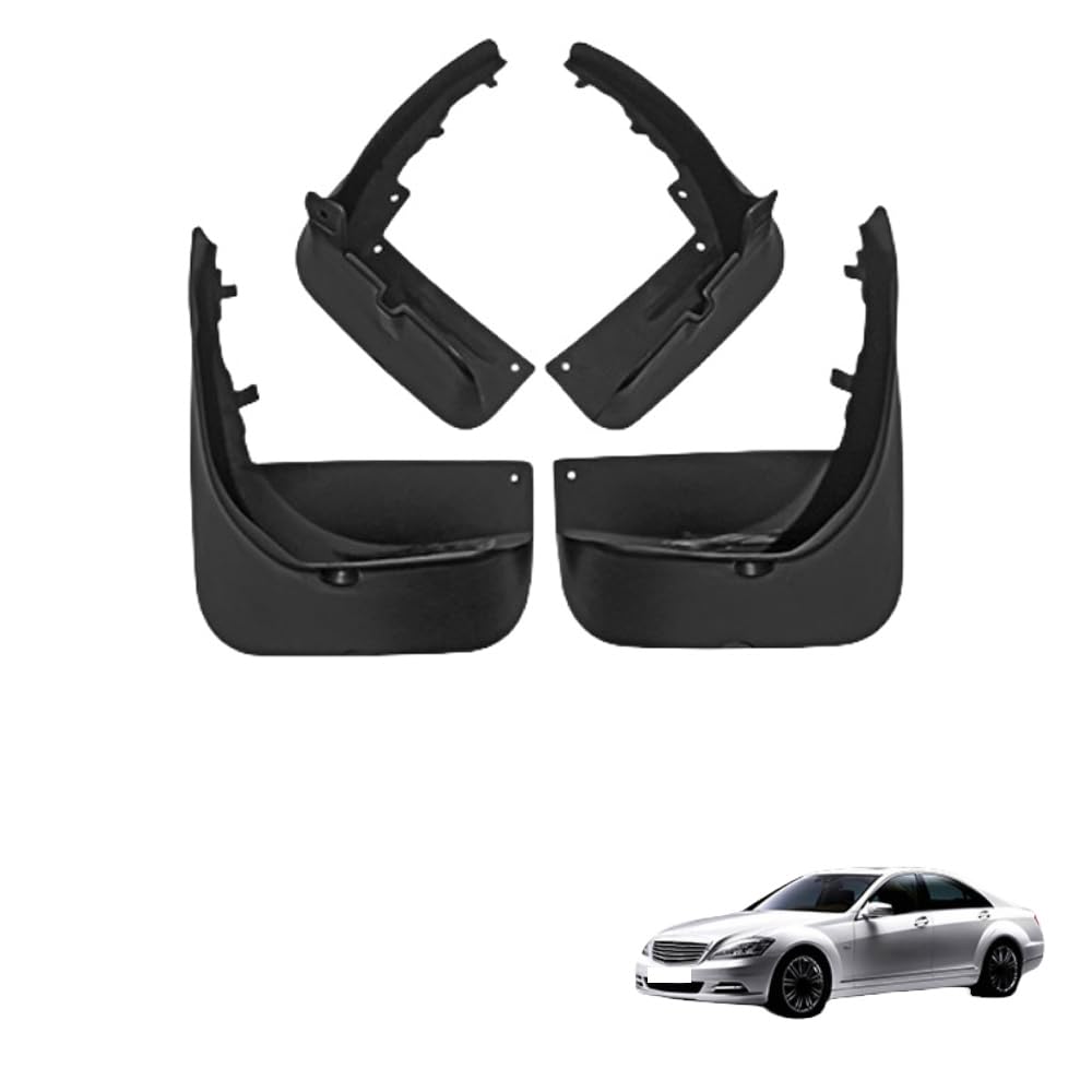 4Pcs Auto Schmutzfänger, für Mercedes-Benz S-Class 2008-2014 Spritzwasser wasserdicht Kotflügel Karosserie Styling Zubehör,A 4Pcs Auto Schmutzfänger, für Mercedes-Benz S-Class 2008-2014 Spritzwasser wasserdicht Kotflügel Karosserie Styling Zubehör,A von Gisltv