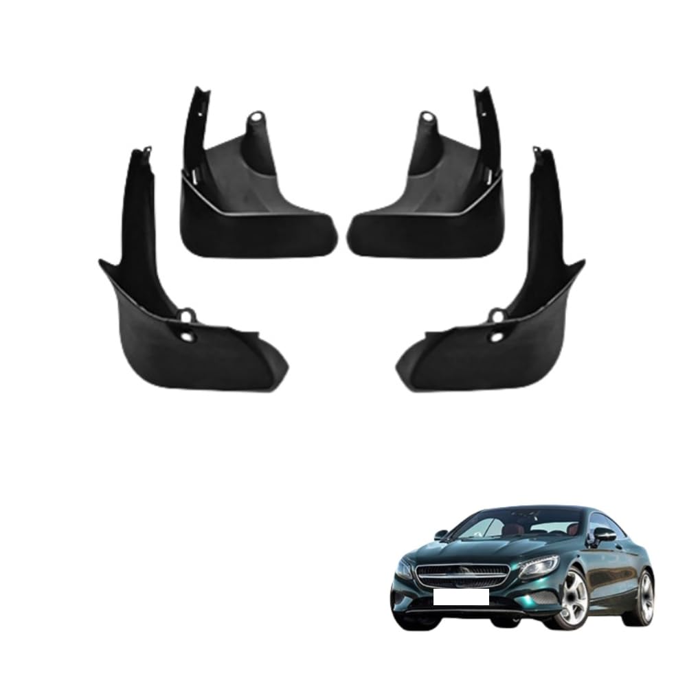 4Pcs Auto Schmutzfänger, für Mercedes-Benz S-Class 2014-2020 Spritzwasser wasserdicht Kotflügel Karosserie Styling Zubehör,A 4Pcs Auto Schmutzfänger, für Mercedes-Benz S-Class 2014-2020 Spritzwasser wasserdicht Kotflügel Karosserie Styling Zubehör,A von Gisltv