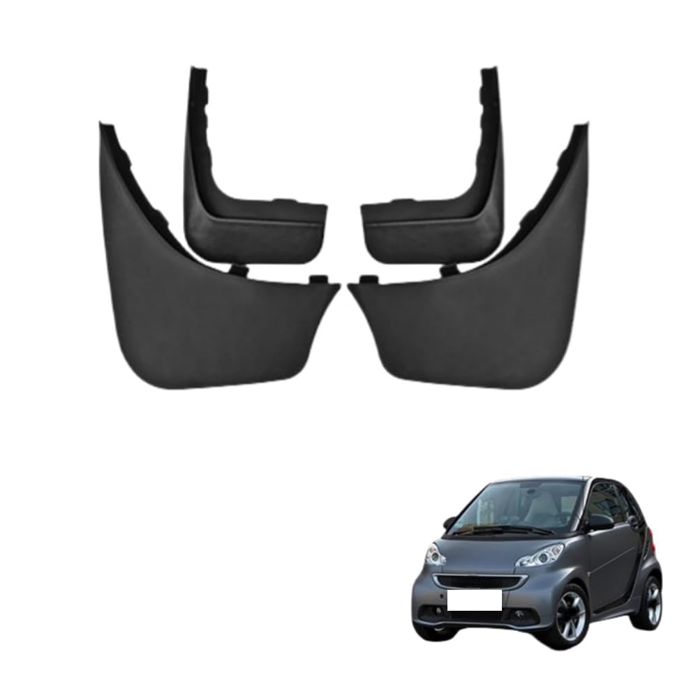 4Pcs Auto Schmutzfänger, für Mercedes-Benz Smart 2009-2015 Spritzwasser wasserdicht Kotflügel Karosserie Styling Zubehör,A 4Pcs Auto Schmutzfänger, für Mercedes-Benz Smart 2009-2015 Spritzwasser wasserdicht Kotflügel Karosserie Styling Zubehör,A von Gisltv