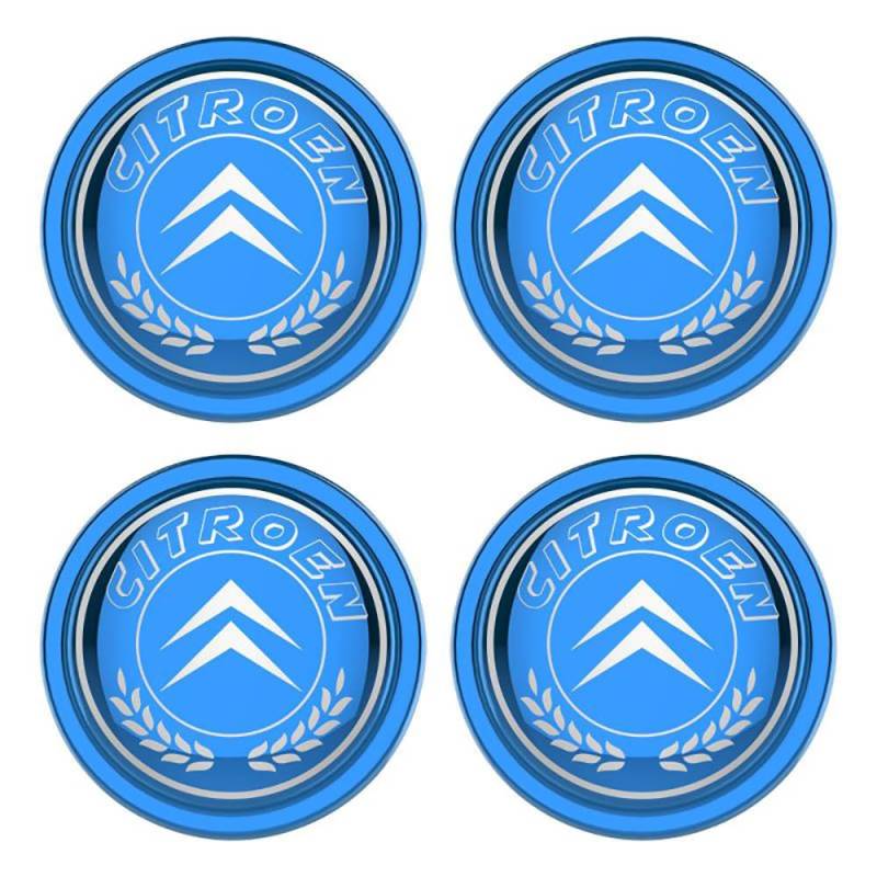 Gisltv 4 Stück Auto Nabendeckel Aufkleber, für Citroen C5 2010-2019 60MM Wasserdicht staubdicht Nabenkappen Abzeichen Felgen Auto Radnabenkappen,B von Gisltv