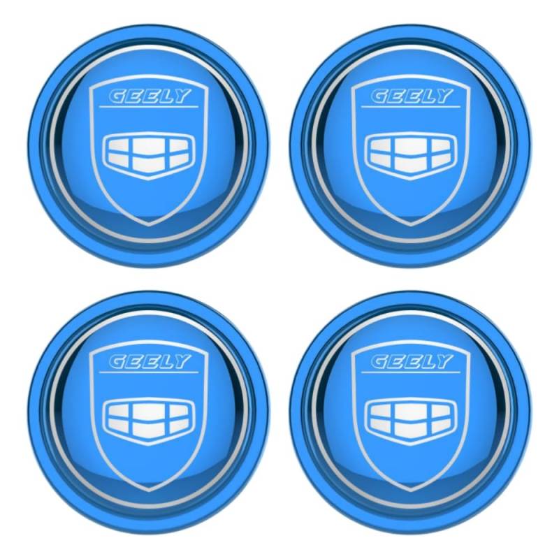 Gisltv 4 Stück Auto Nabendeckel Aufkleber, für Geely Seaview 2010-2015 60MM Wasserdicht staubdicht Nabenkappen Abzeichen Felgen Auto Radnabenkappen,D von Gisltv