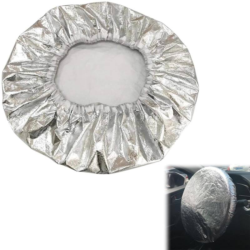 Lenkrad Sonnenschutz Abdeckung, Auto Lenkradhülle Hitzeschutz, Hitzeschutz Lenkrad, SonnenschutzhüLle für die meisten Autos, SUV, LKW(Durchmesser 38 cm) von Giutsaull
