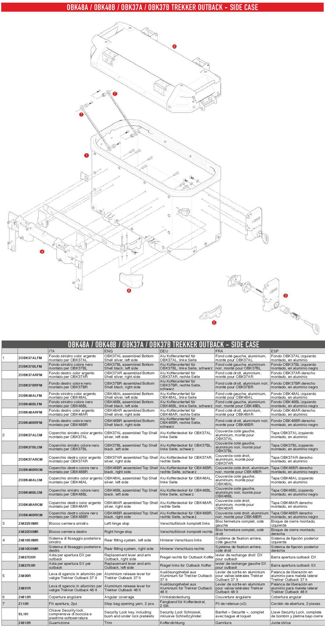 Fondo SX Argento OBK37 MONTATO GIVI ZOBK37ALFM Fondo SX Argento OBK37 MONTATO GIVI ZOBK37ALFM von Givi