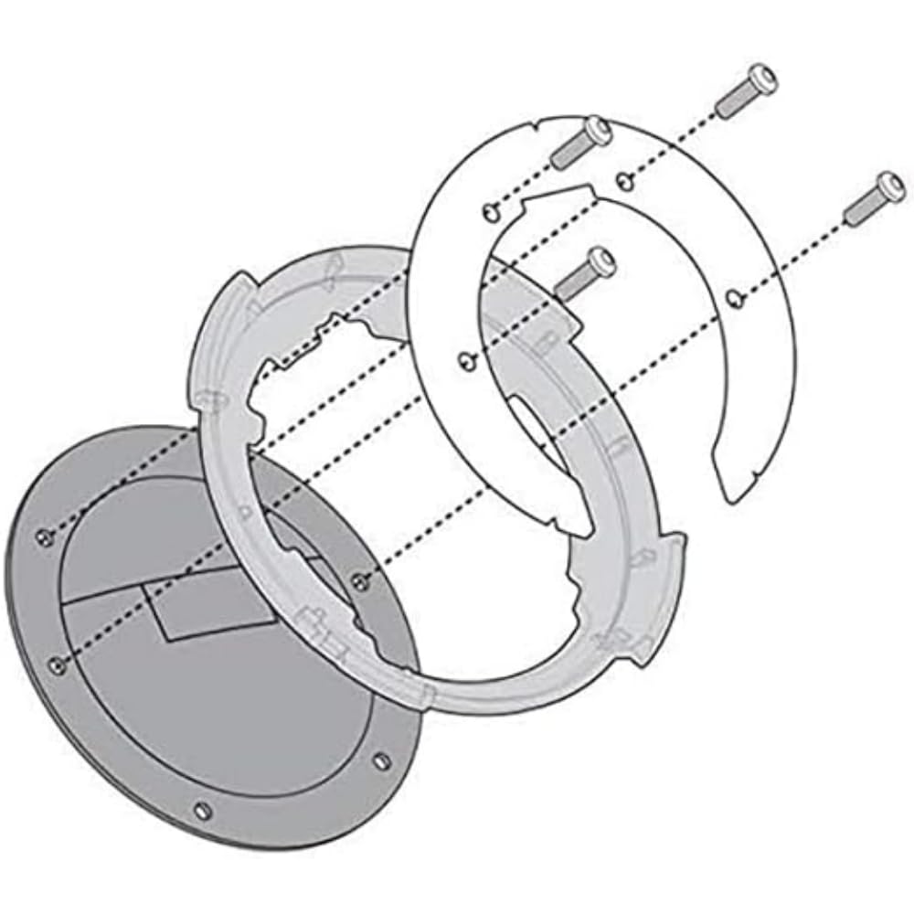 Givi BF17 Tankbefestigung TANKLOCK Tankrucksäcke, XL, TU von Givi