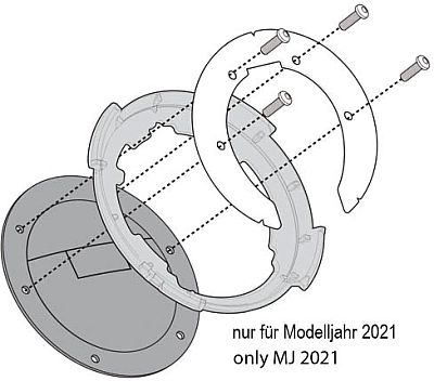 Givi BF Adapter, Halterung Tanklock von Givi